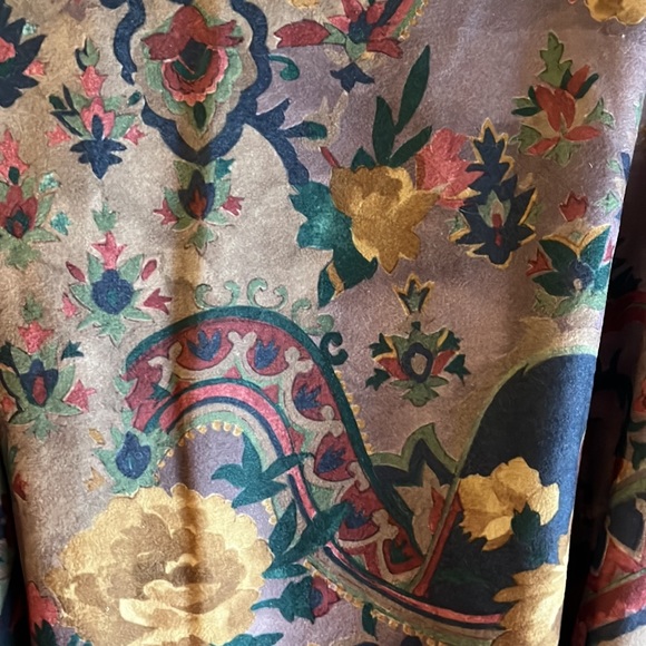 Vintage Margaret Smith floral dress with self-belt size 8 - Picture 3 of 4